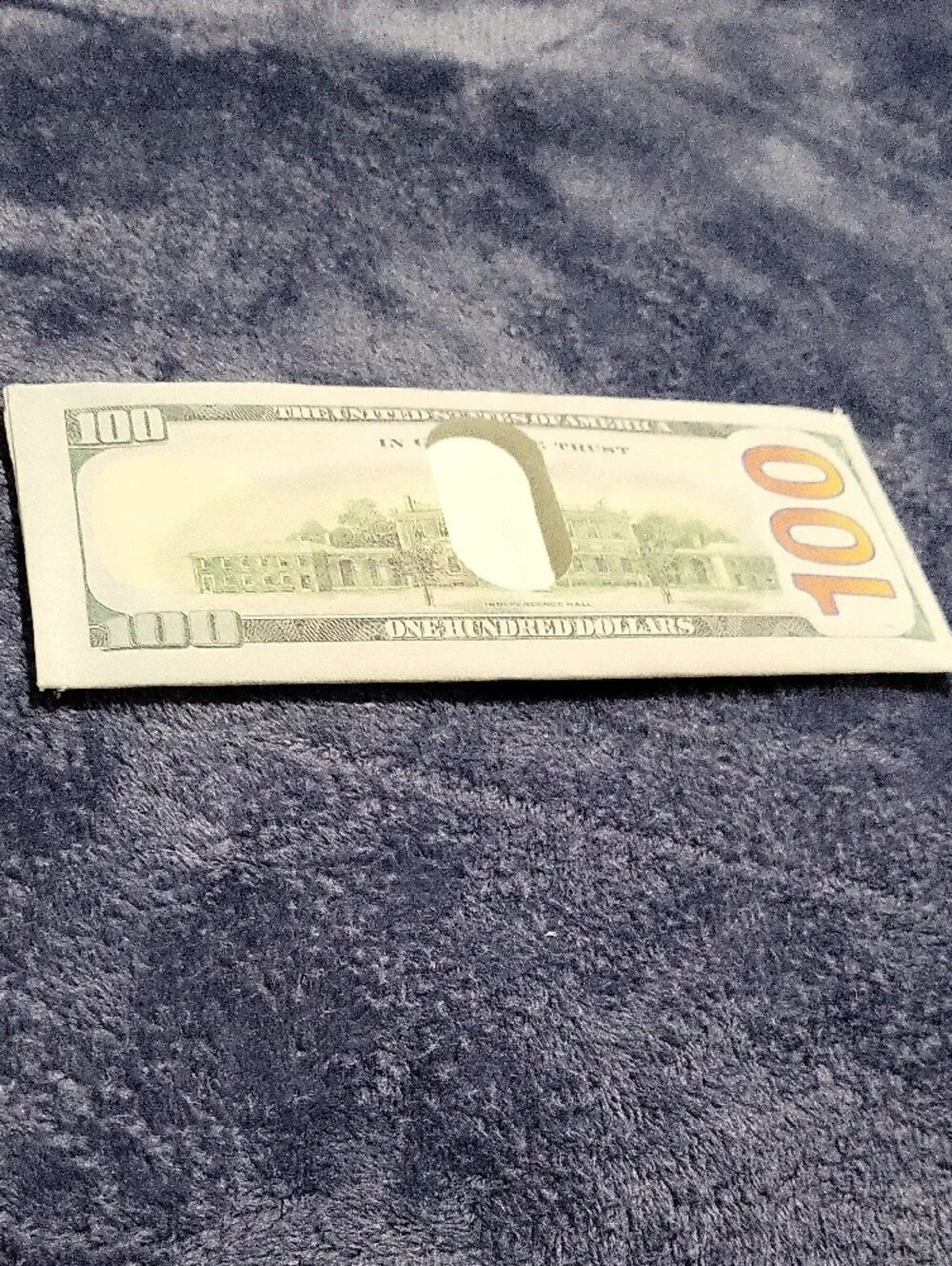 Decorative Hundred-Dollar Bill Wallet - White and Green